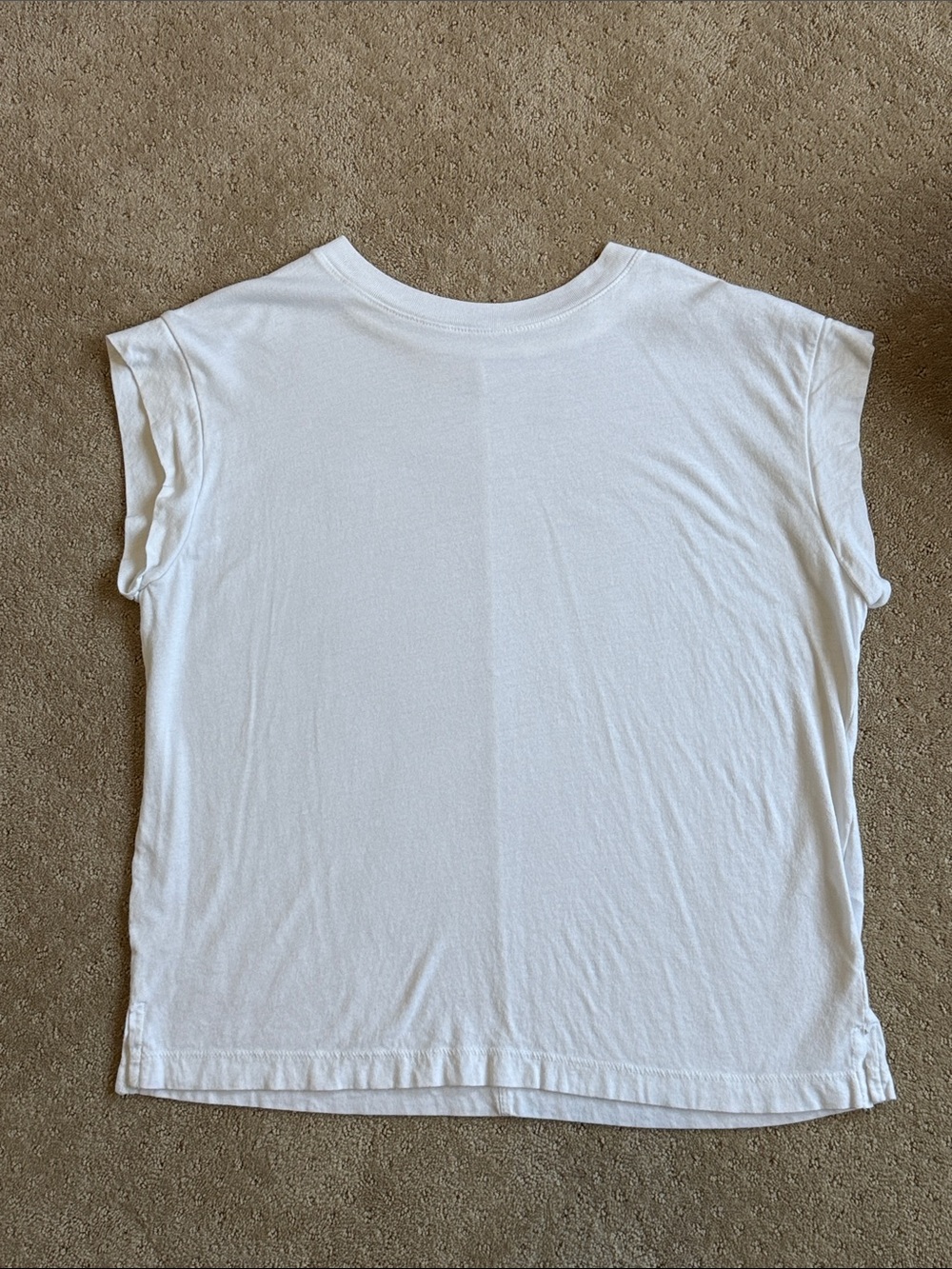 *EUC* A New Day Sleeveless Tee, White, Sz S